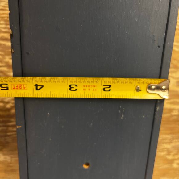 VTG Hand Painted Wood Tole Folk Art Sliding Lid Candle Match Box PA Dutch Style - Picture 5 of 16